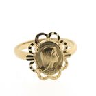 Image 8 of Vintage gold ring with Maria relief