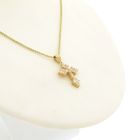 Image 6 of Gold cross pendant with zirconia