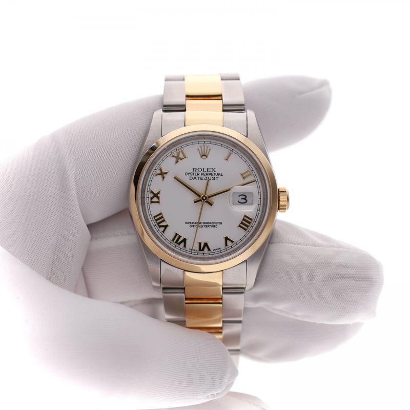 Afbeelding 14 van Rolex Datejust 36mm 16203; Automatisch Horloge (Full-Set 2002)