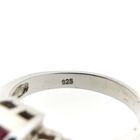 Image 8 of Silver ring with zirconia stones