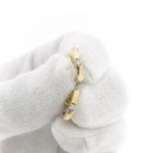 Image 12 of Gold stud earrings with diamond 0.06 ct.