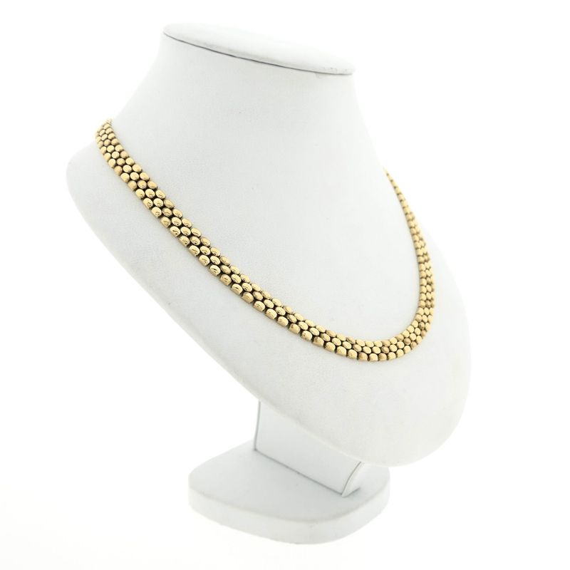 Image 3 of Gold panther link necklace