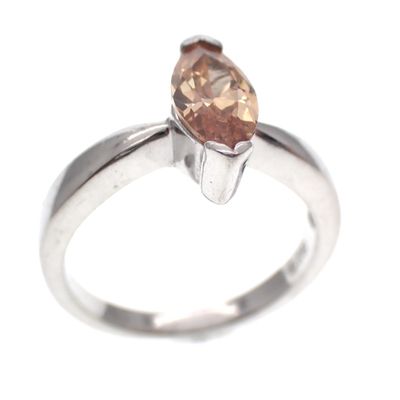 Silver solitaire ring with zirconia Image 1 of Silver solitaire ring with zirconia