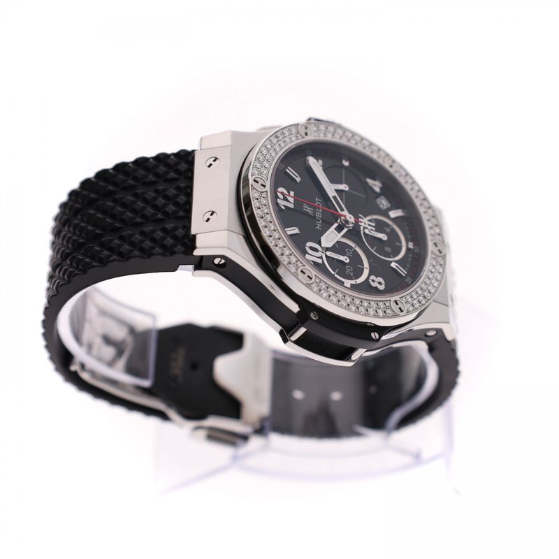 Afbeelding 8 van Hublot Big Bang Diamonds 41mm 314.SX.130.RX.114; Automatisch Chronograaf Horloge