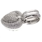 Image 8 of 18-karat white gold heart pendant; Chimento | 3.24 ct. diamond
