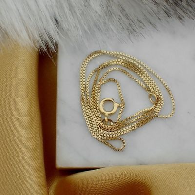 Image 2 of Golden Venetian link chain | 46 cm