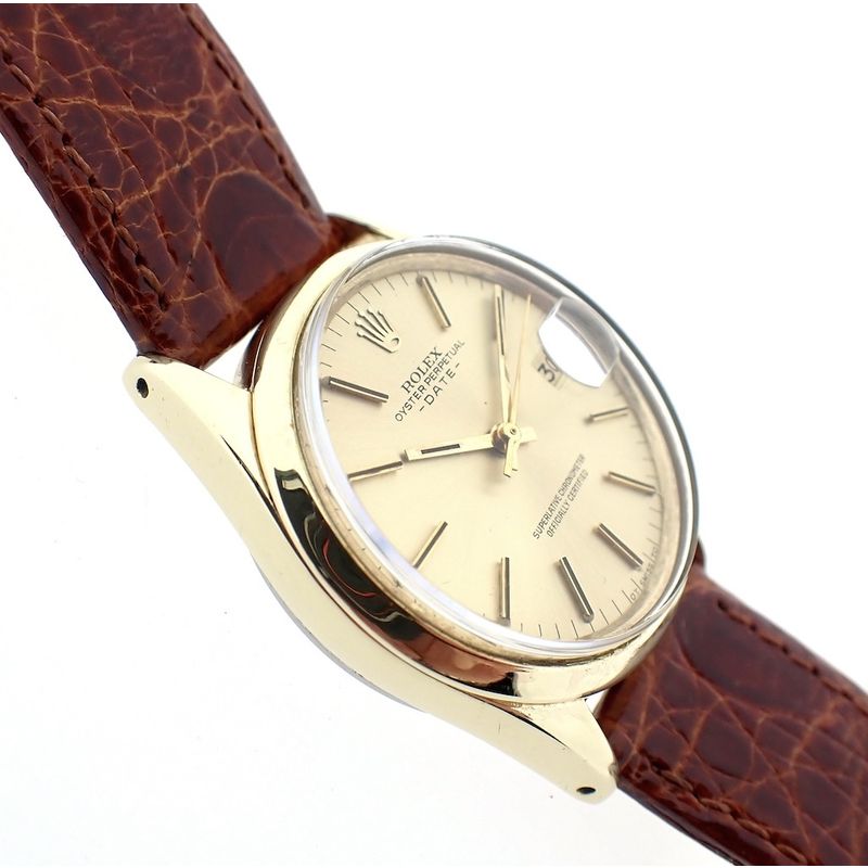 Image 3 of Rolex Date 1550; Gold capped automatic watch