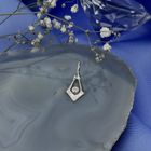 Image 2 of Subtle white gold pendant with 0.005 ct diamond.