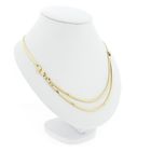 Image 3 of Gold Omega link necklace