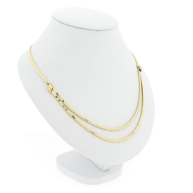 Image 3 of Gold Omega link necklace