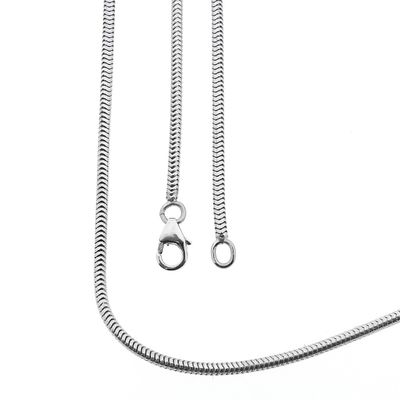 Image 1 of White gold snake link chain
