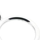 Image 10 of White gold 'Phlox' ring set with aquamarine and diamonds; Bron Jewelry