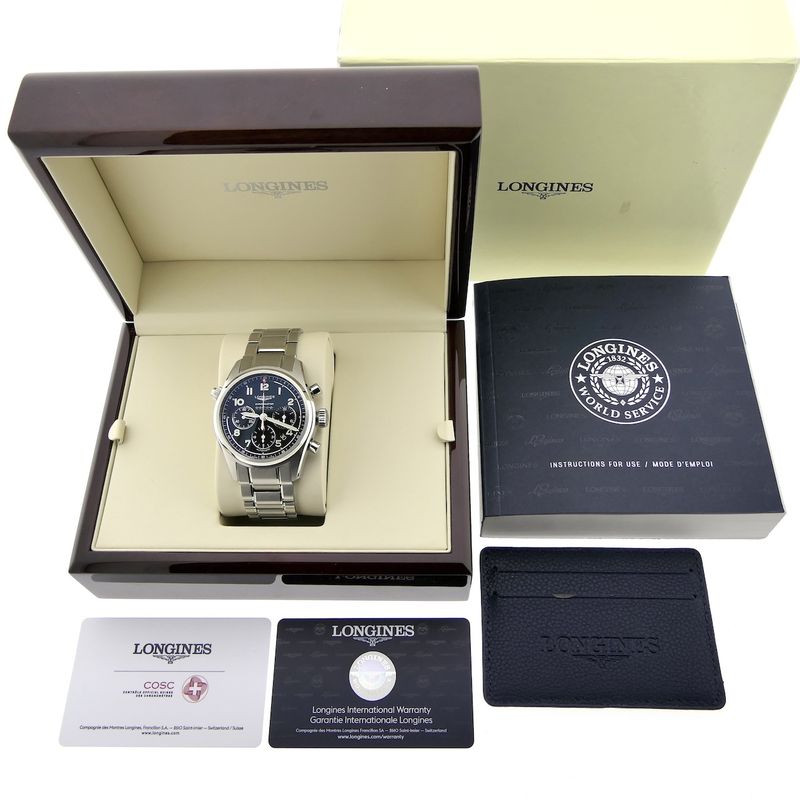 Image 4 of Longines Spirit Chronometer L3.820.4; Automatic chronograph men's watch