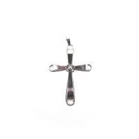 Silver pendant of a large cross