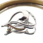 Image 3 of Silver fantasy brooch with zirconia