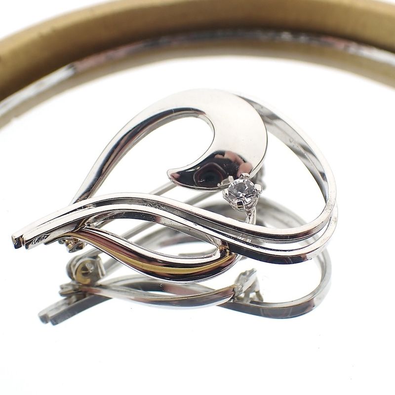 Image 3 of Silver fantasy brooch with zirconia