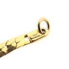 Image 9 of Golden Cardano Link Necklace with Sapphires and Diamonds; 8.47 ct.