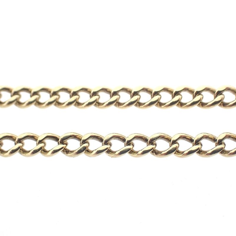 Image 5 of Gold gourmet link chain | 52 cm