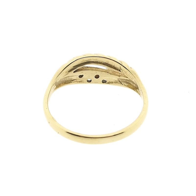 Image 4 of Gold ring with zirconia