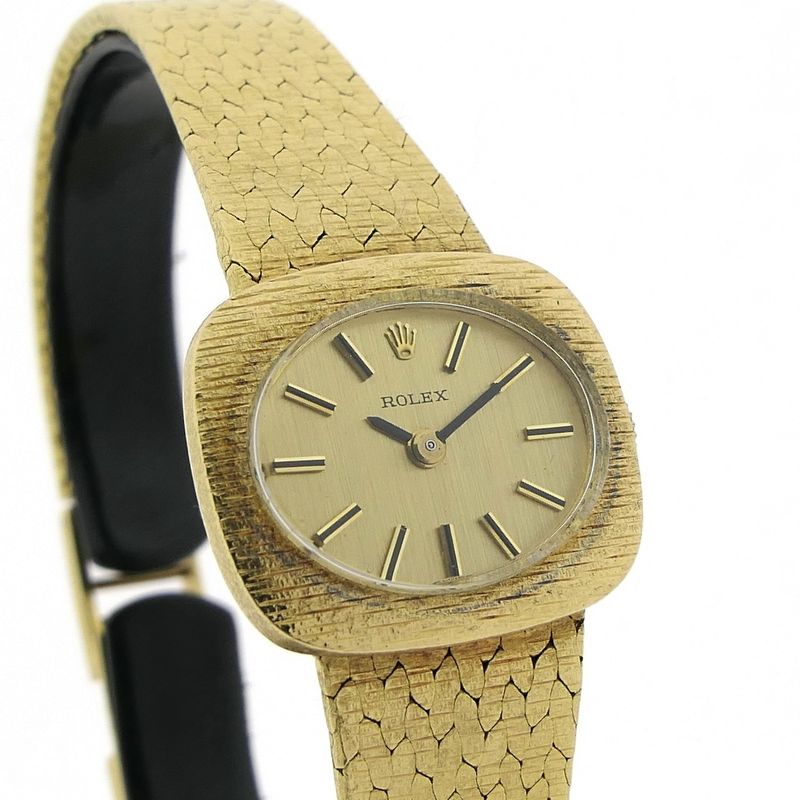 Image 3 of Rolex Vintage Ladies; 18k gold ladies' watch