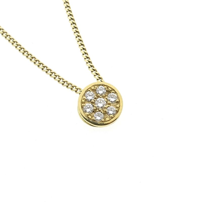Image 5 of Gold pendant with diamonds; 0.37 ct.