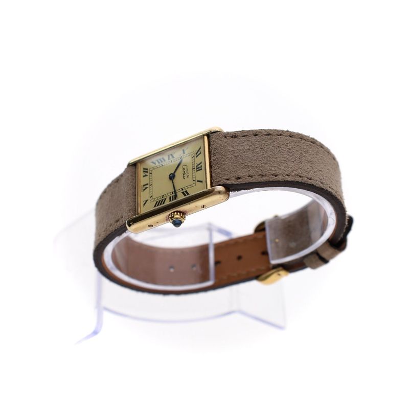 Image 6 of Cartier Tank Vermeil 'Large' 590005; Vintage Unisex Watch