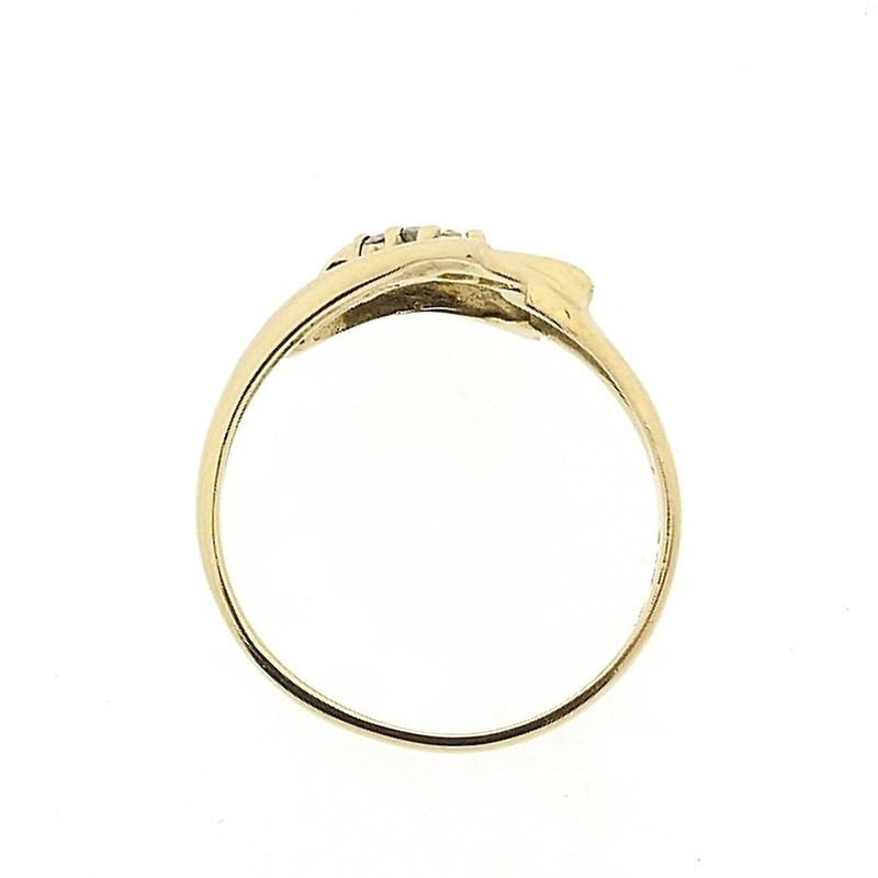 Image 5 of Gold dolphin ring with diamond | 0.06 ct.