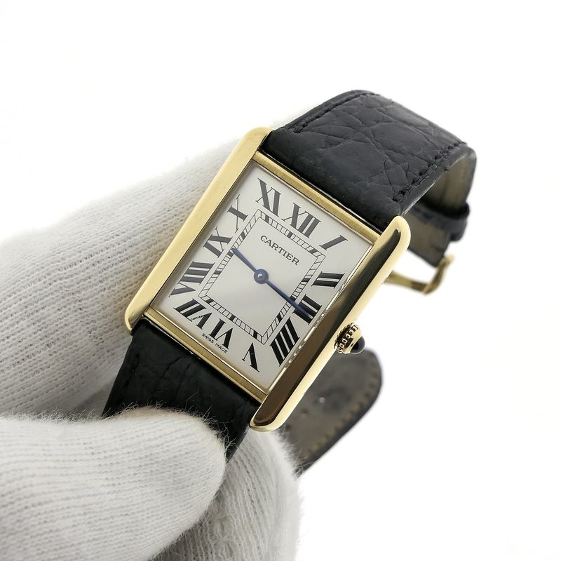 Image 13 of Cartier Tank Solo 'Large'; 18k gold watch