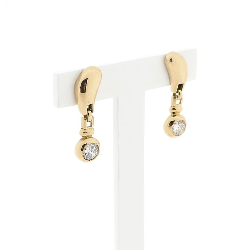 Image 3 of Gold Earrings with Zirconia