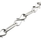 Afbeelding 4 van Zilveren fantasieschakel ketting | 74 cm