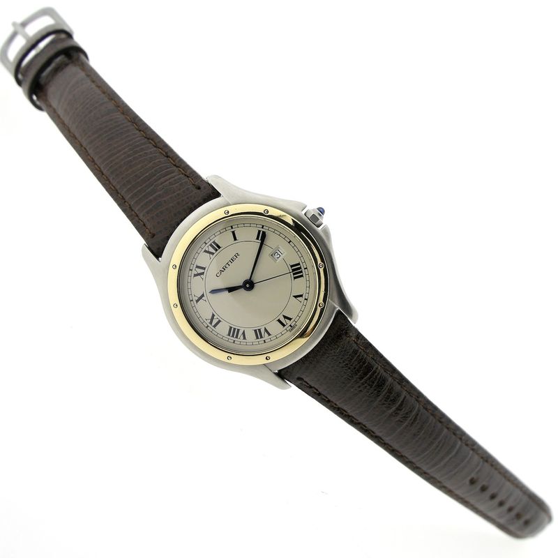 Image 8 of Cartier Cougar; Gold/steel unisex watch