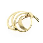 Image 8 of Vintage gold abstract brooch