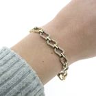 Image 6 of Gold link bracelet with zirconia