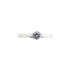 Image 9 of White gold solitaire ring with 0.22 ct diamond.