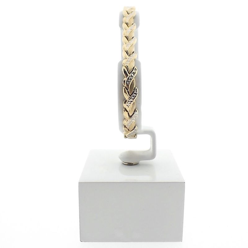 Image 7 of Two-tone gold fantasy link bracelet | 20 cm