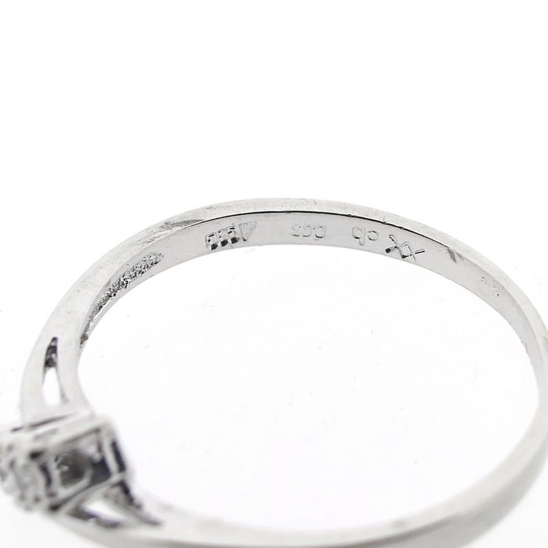 Image 6 of White gold ring with diamonds | 0.03 ct.