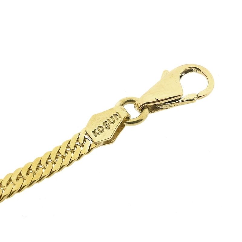 Image 3 of Gold twisted gourmet link chain