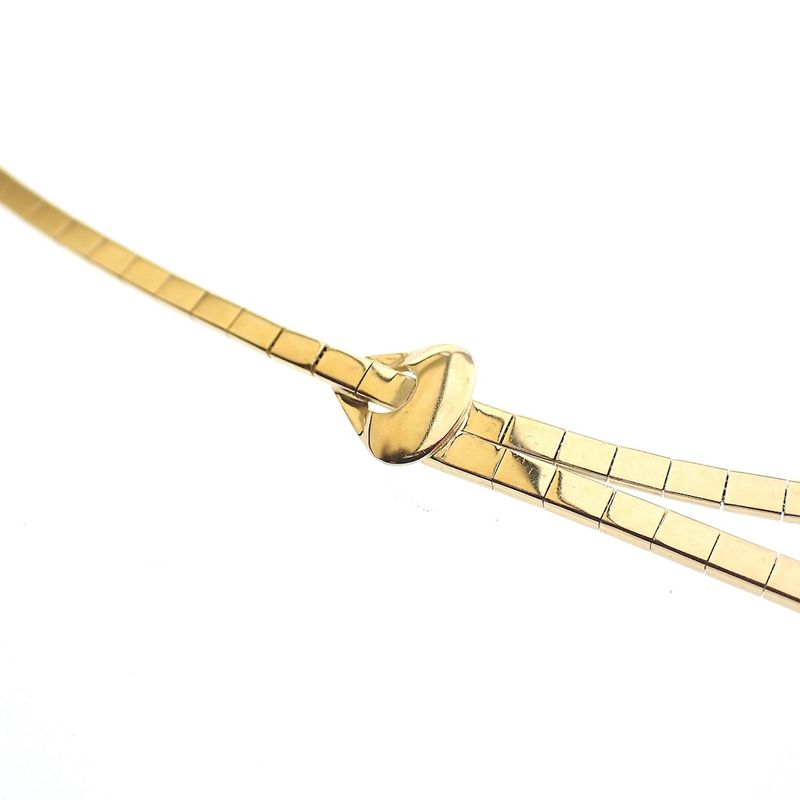 Image 7 of 18-karat gold omega necklace; fantasy design | 45 cm