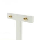 Image 4 of Gold stud earrings with zirconia
