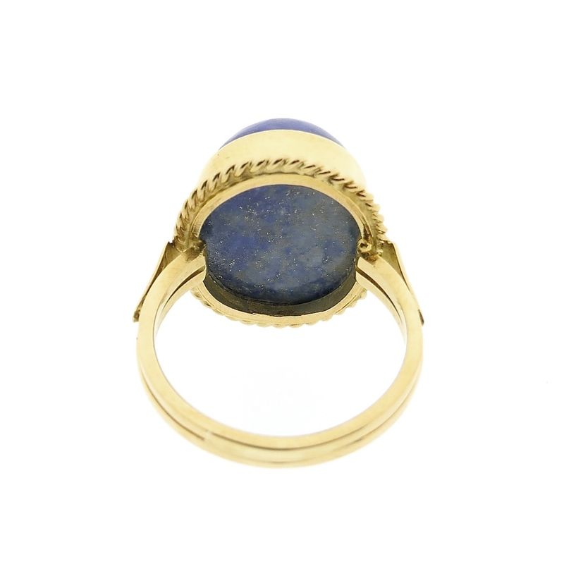 Image 5 of Vintage gold ring with Lapis Lazuli