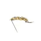 Image 10 of Exclusive two-tone gold leaf brooch with diamond 0.065