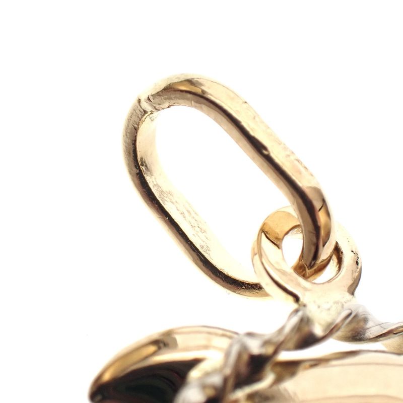 Image 6 of Two-tone gold dolphin pendant