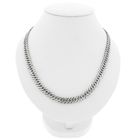 Image 1 of Silver flat gourmet link chain | 51 cm