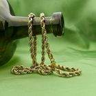 Image 2 of Twisted Gold Link Chain; 18K; 46 cm
