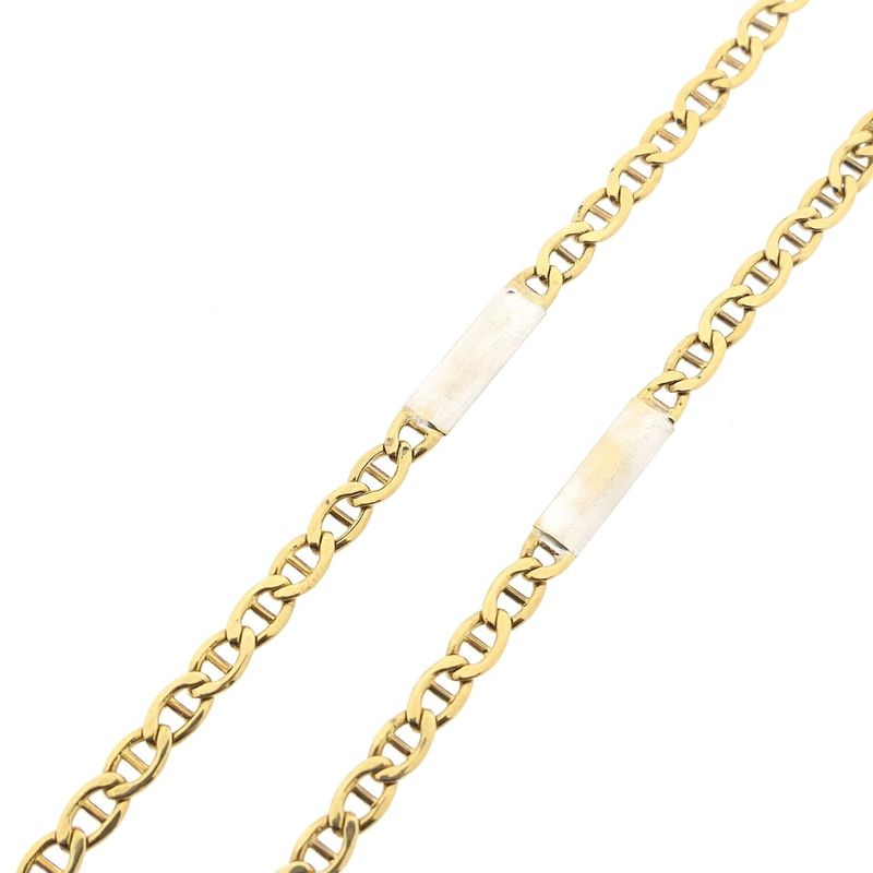 Image 7 of Two-tone gold navy link chain