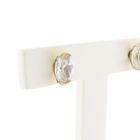 Image 6 of Gold stud earrings with zirconia