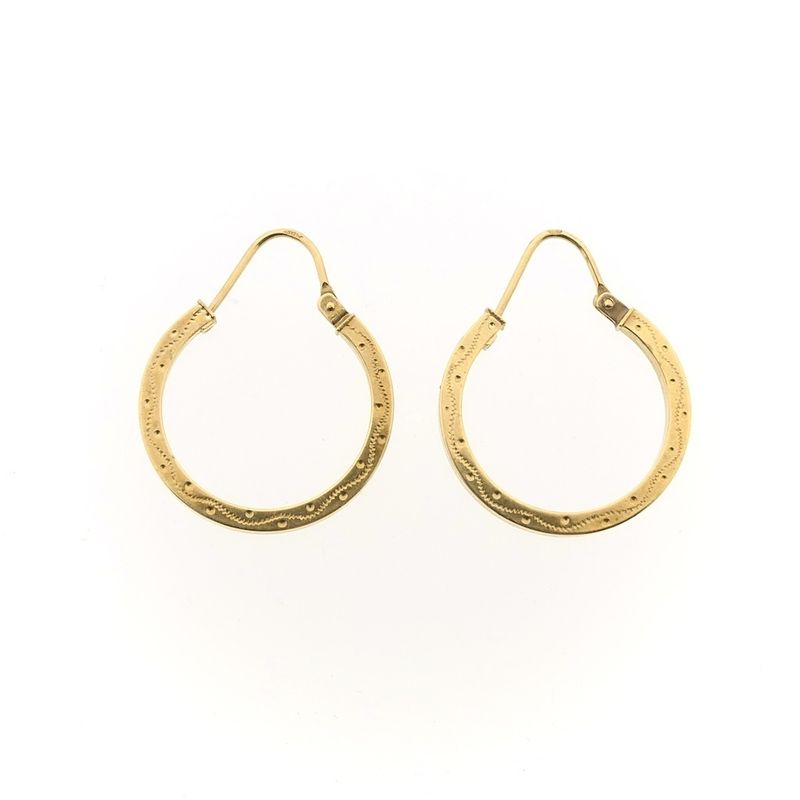 Image 3 of Golden earrings.