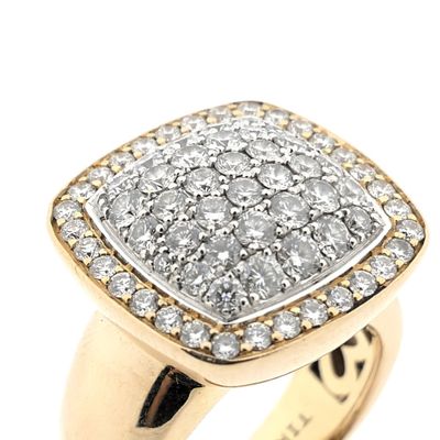 Image 2 of Tirisi gold ring with diamonds; Approx. 0.85 ct.