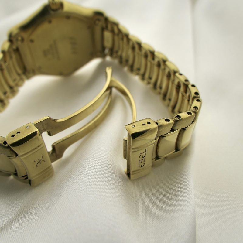 Image 15 of Ebel 1911 'Diamonds' 887911; 18k gold watch with diamonds