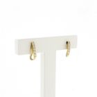 Image 3 of Gold stud earrings with zirconia